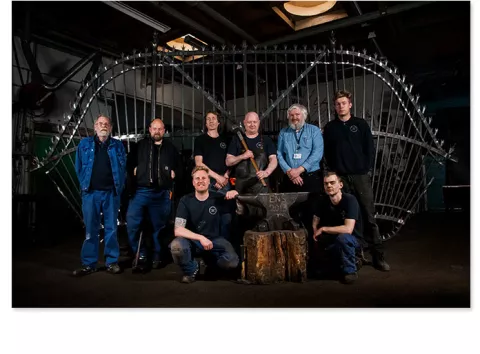 Vestvolden - Rekonstruktion af dragegitter